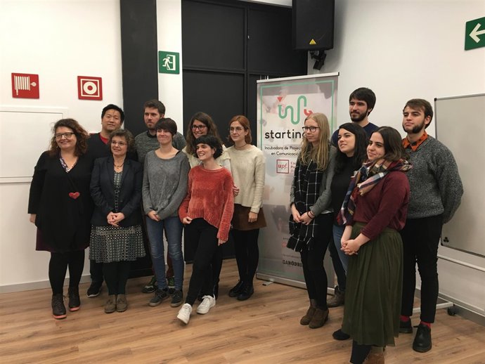 Creadores de los tres proyectos del UPF Starting Lab 2016