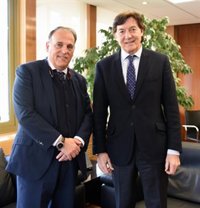 Lete y Tebas repasan la actualidad del fútbol español en el CSD