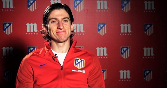 El jugador brasileño del Atlético de Madrid Filipe Luis