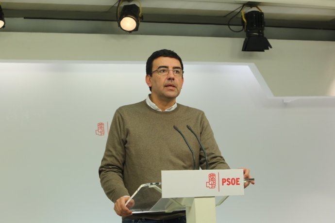 Rueda de prensa de Mario Jiménez en la sede del PSOE