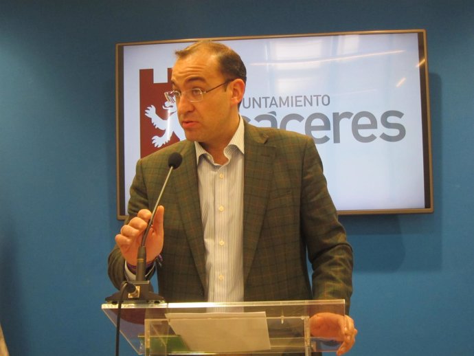 Rafael Mateos, portavoz del Ayuntamiento de Cáceres