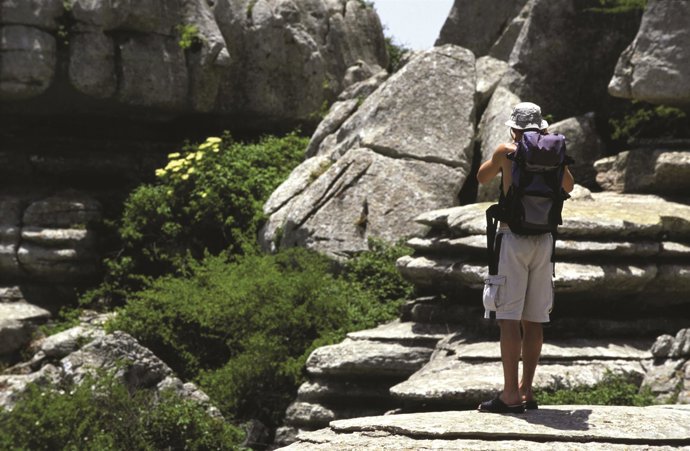 Viajero turista mochila 