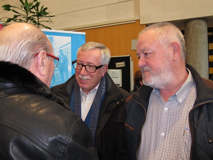 Toxo con Pino y Faustino Antuña. 