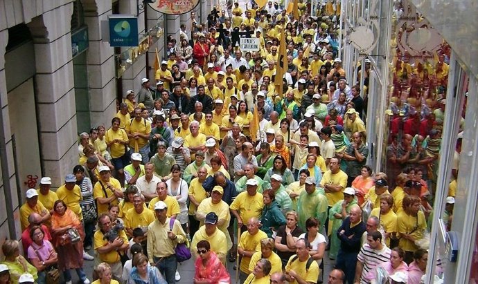 Marcha de los afectados por derribos 