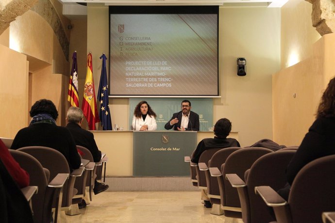 Costa y Vidal en la rueda de prensa tras el Consell de Govern