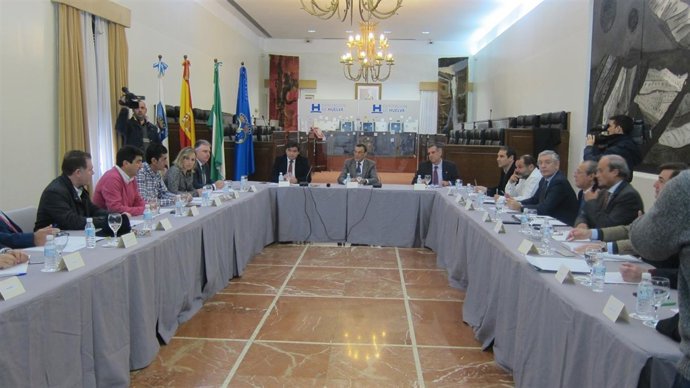 El presidente de la Diputación  de Huelva, Ignacio Caraballo.