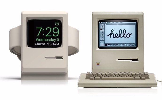 Apple Watch customizado como el Macintosh del 84