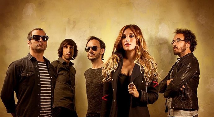 El quinteto español La Oreja de Van Gogh. 