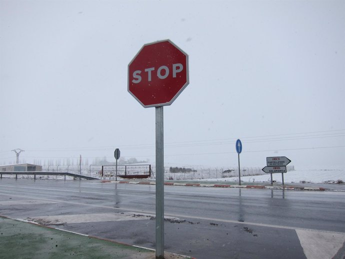 Nieve durante el pasado invierno en la provincia de Salamanca