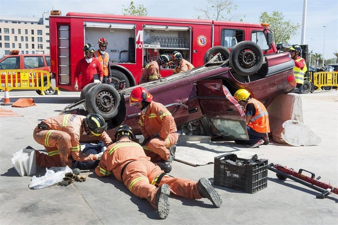 Efectivos de bomberos del Consorcio de Valencia