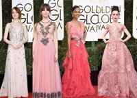 El rosa invade la alfombra roja, ¿el próximo 'must' de los Oscar?