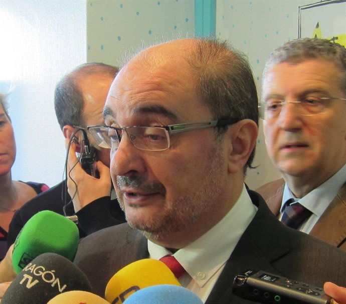 El presidente de Aragón, Javier Lambán