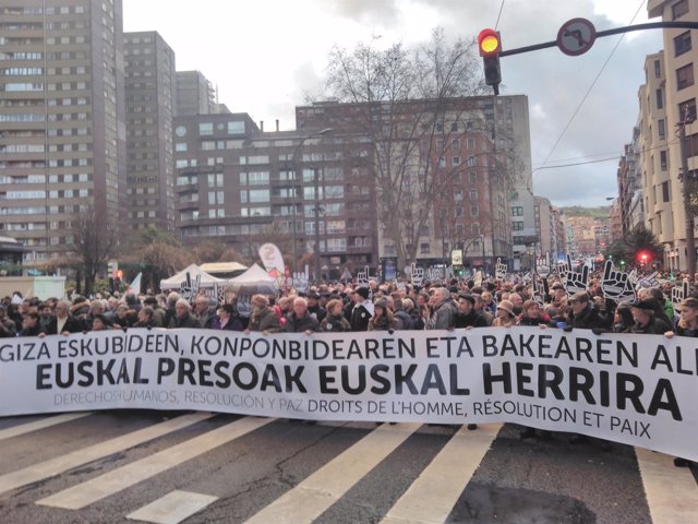 Manifestación por los presos en Bilbao