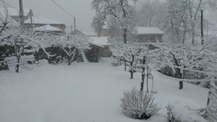 Nieve, nevada, temporal en Asturias