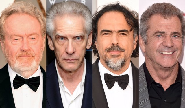Ridley Scott, David Cronenberg, Mel Gibson y Alejandro González Iñárritu