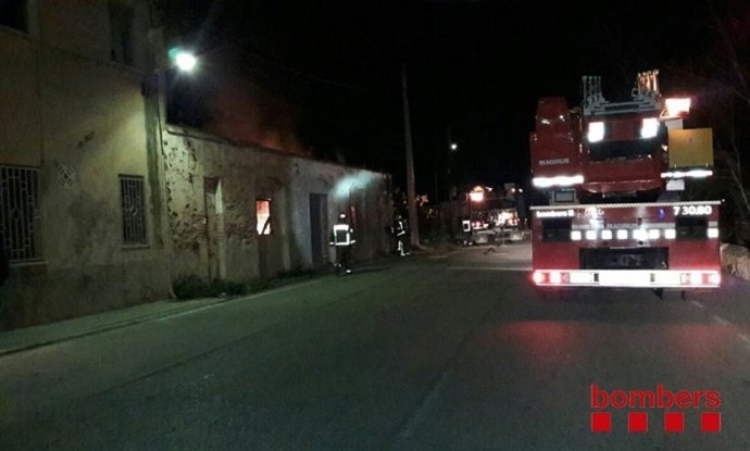 Incendio en una casa de La Selva del Camp (Tarragona)