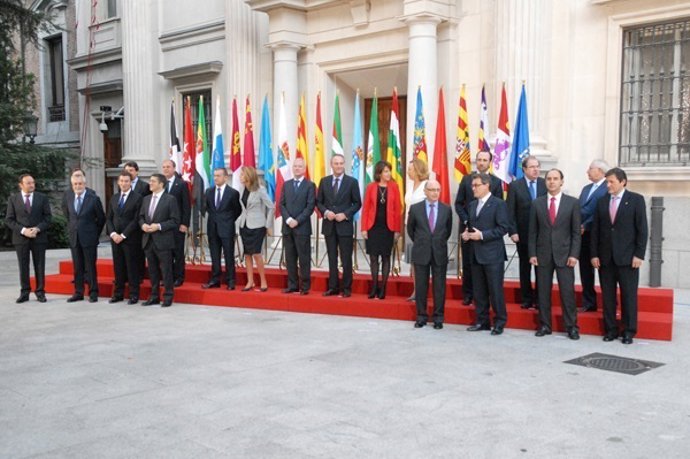 Foto de familia de la V Conferencia de Presidentes