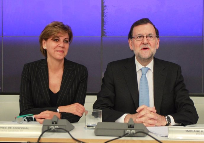 María Dolores de Cospedal y Mariano Rajoy