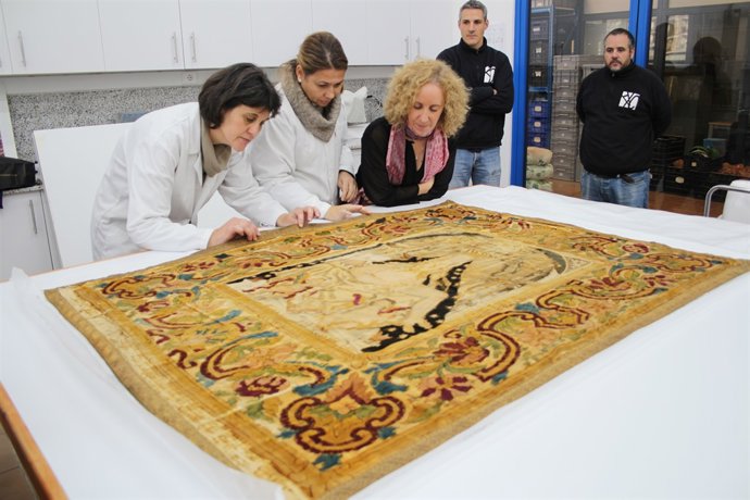 Una de las piezas restauradas por el IVC+R