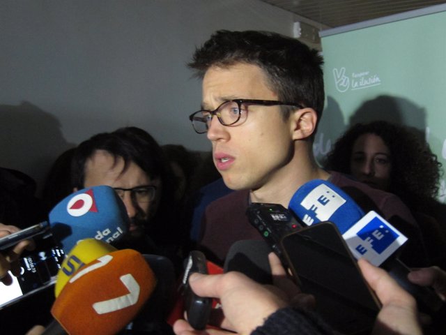 El secretario político y portavoz de Podemos en el Congreso, Íñigo Errejón