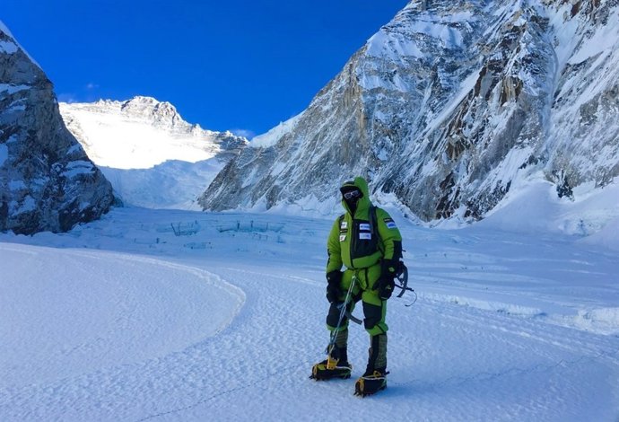 Alex Txikon en su expedición al Everest