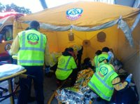 Dos ancianos intoxicados, uno grave, por inhalación de humo en el incendio de su casa