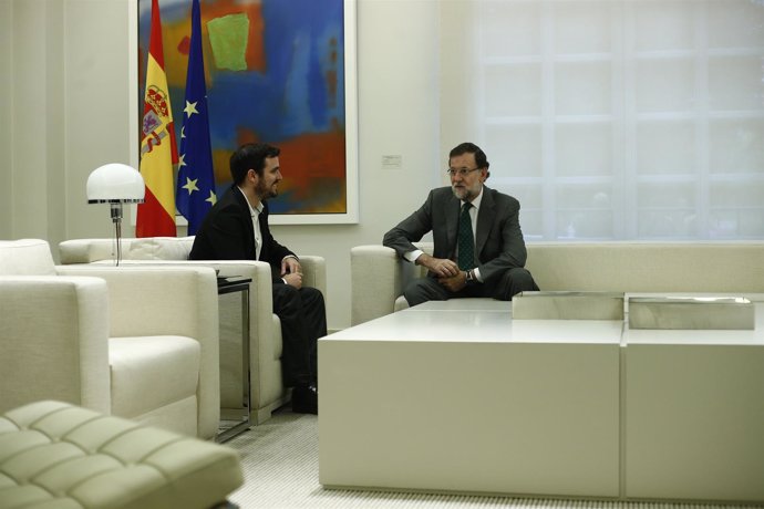 Rajoy recibe a Alberto Garzón en Moncloa