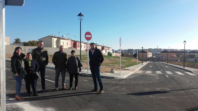 Visita de la Diputación a las obras de Albaida del Aljarafe (Sevilla)