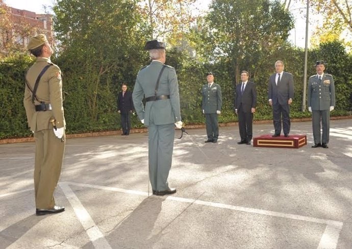 Zoido en la toma de posesión del nuevo jefe de la Guardia Civil en Andalucía
