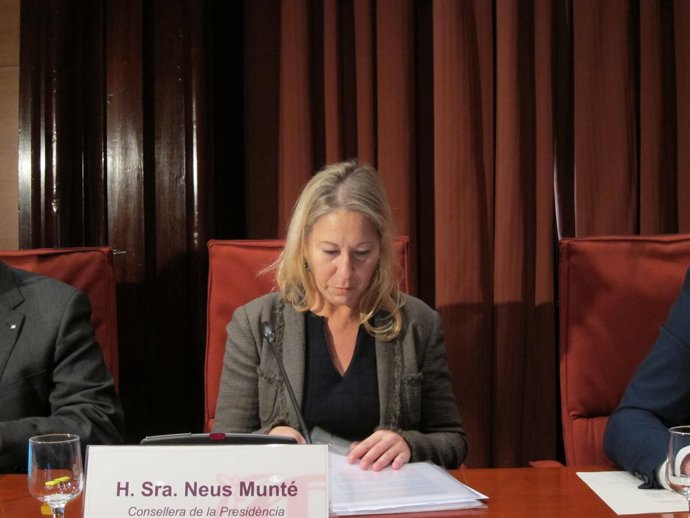 La consellera de Presidencia, Neus Munté