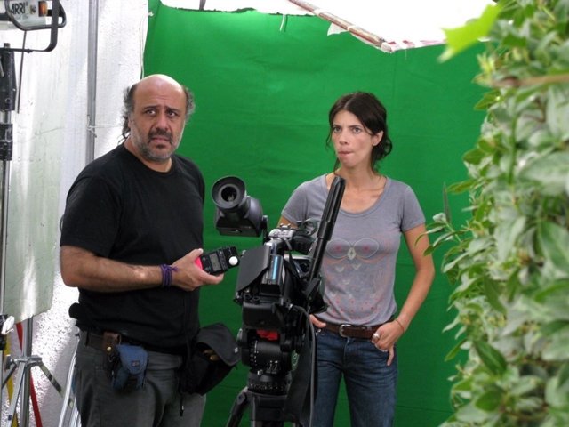 Jordi Abusada, junto a Maribel Verdú