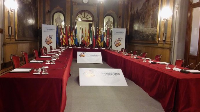 Sala de reuniones de la VI Conferencia de Presidentes