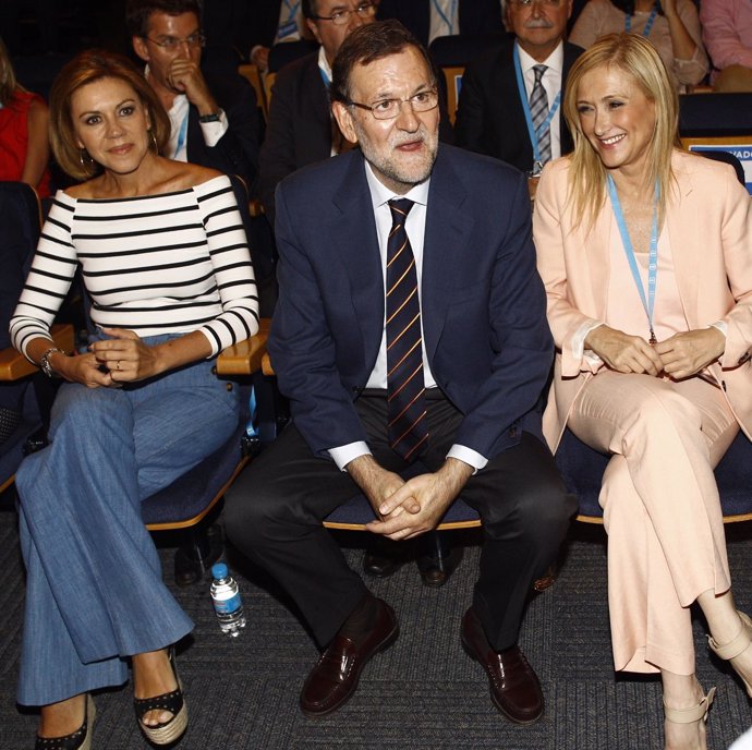 Mariano Rajoy, María Dolores de Cospedal y Cristina Cifuentes 