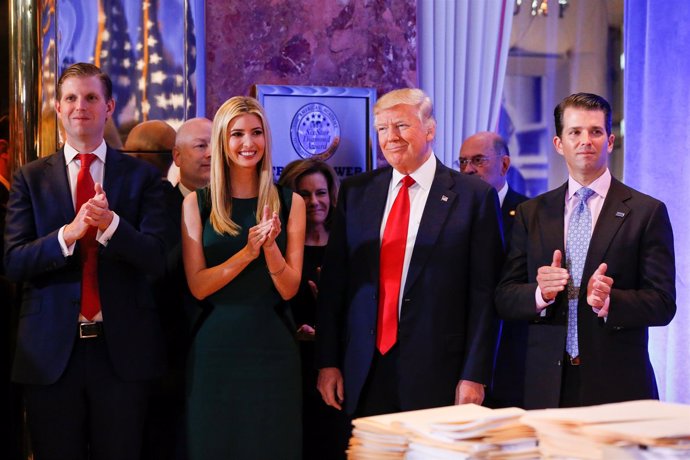 Donald Trump y sus hijos