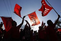 Veteranos salvadoreños se manifiestan para la aplicación de la Ley de Veteranos de Guerra