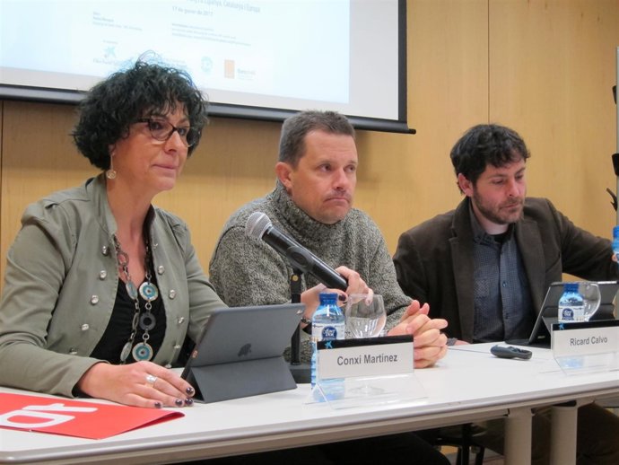 Conxi Martínez, Ricard Calvo y David Astiz