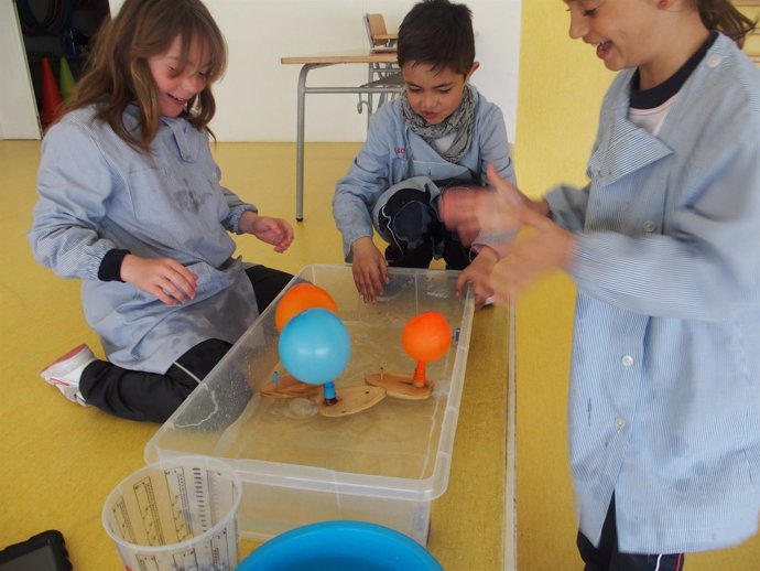 Niños participan en el programa de Endesa Educa