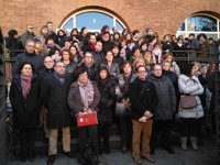 Representantes institucionales y compañeros de trabajo de la vecina de Burlada condenan su muerte