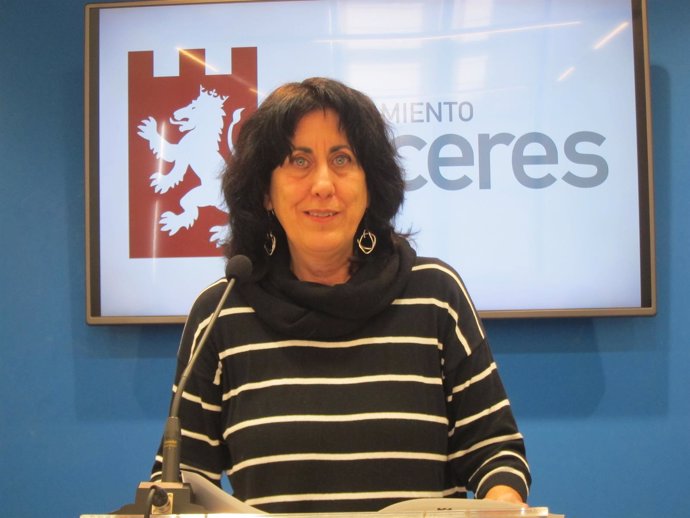 Consuelo López, portavoz de Cáceres Tú en el Ayuntamiento