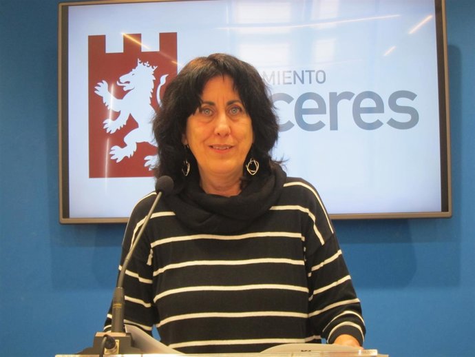 Consuelo López, portavoz de Cáceres Tú en el Ayuntamiento