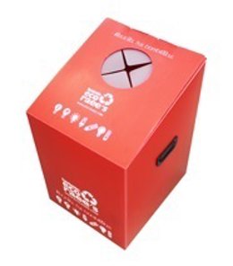 Contenedor para reciclar bombillas sin que se rompan