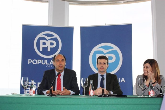 Ignacio Diego, Pablo Casado y María José Sáenz de Buruaga