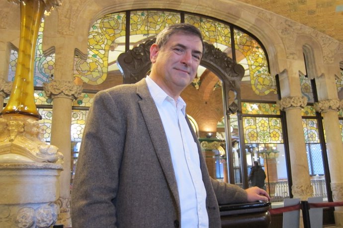 El compositor Salvador Brotons en el Palau de la Música Catalana