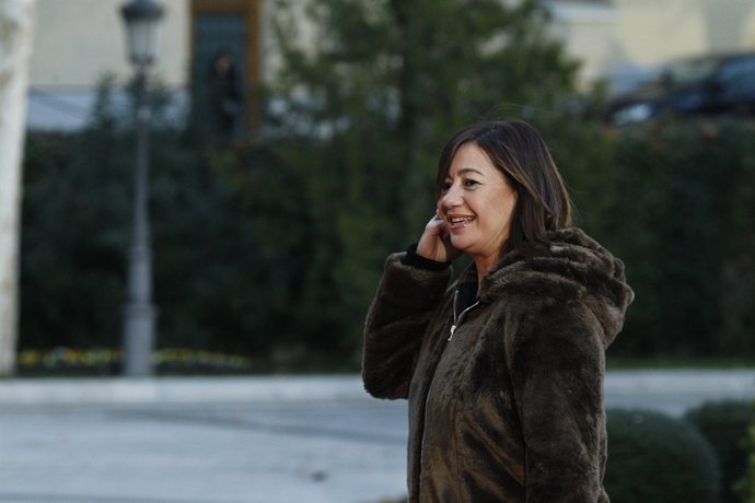Francina Armengol llega a la Conferencia de Presidentes en el Senado