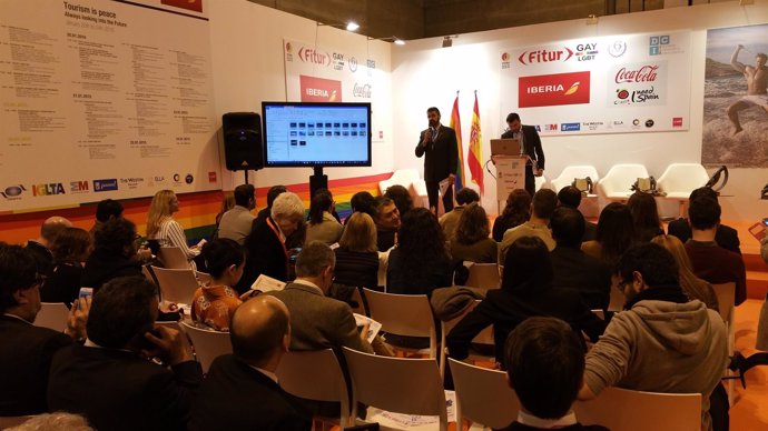 Una de las conferencia de Fitur Gay 2016