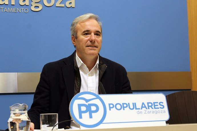 El portavoz del PP en el Ayuntamiento de Zaragoza, Jorge Azcón
