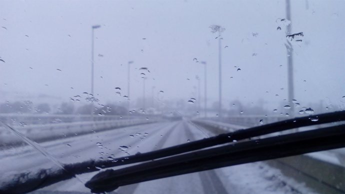 Carretera con nieve