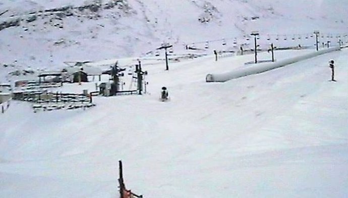 Imagen de la cámara situada en la pista de Calgosa en Alto Campoo