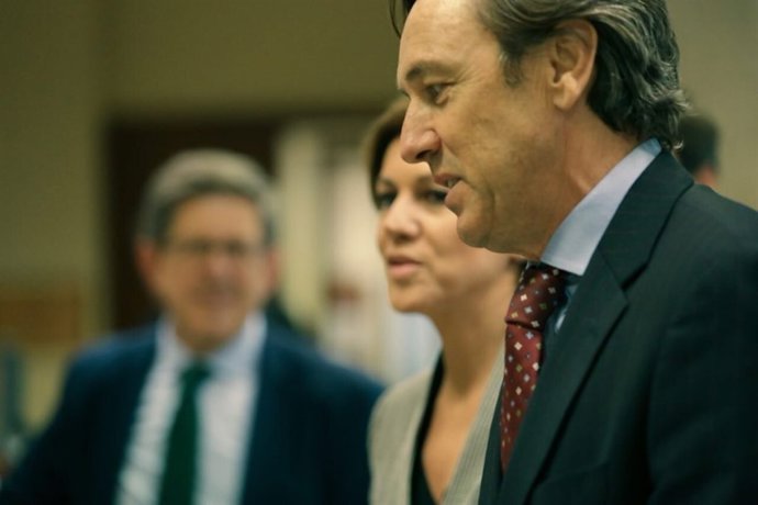 Rafael Hernando y María Dolores de Cospedal