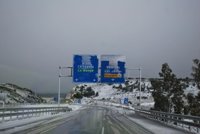 La nieve hace acto de presencia en la costa murciana y algunos municipios del interior